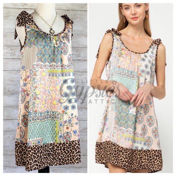 entro Dresses & Skirts - Entro Handmade Patchwork Bohemian Tunic Dress
